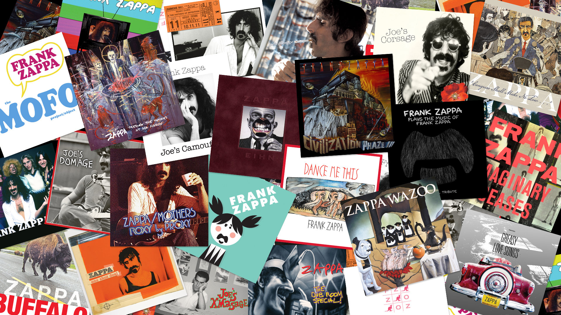 Frank Zappa CD まとめ ここに私が持っているフランク・ザッパのCDがすべてあります。もちろん