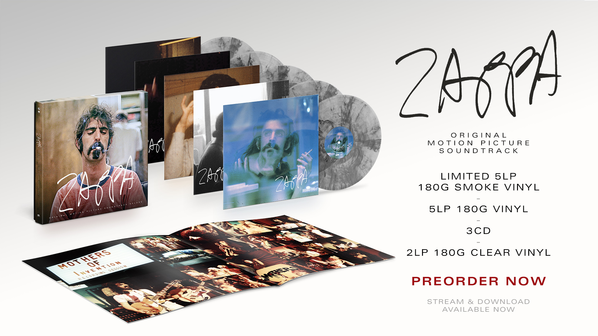Frank Zappa 「Zappa (OST)(5LP)」新品未開封 ZAPPA Original Motion Picture Soundtrack 5LP Box Set - Frank